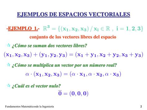 espacios vectoriales